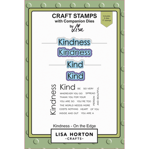 Lisa Horton Crafts Kindness - On the Edge Stamps and Dies