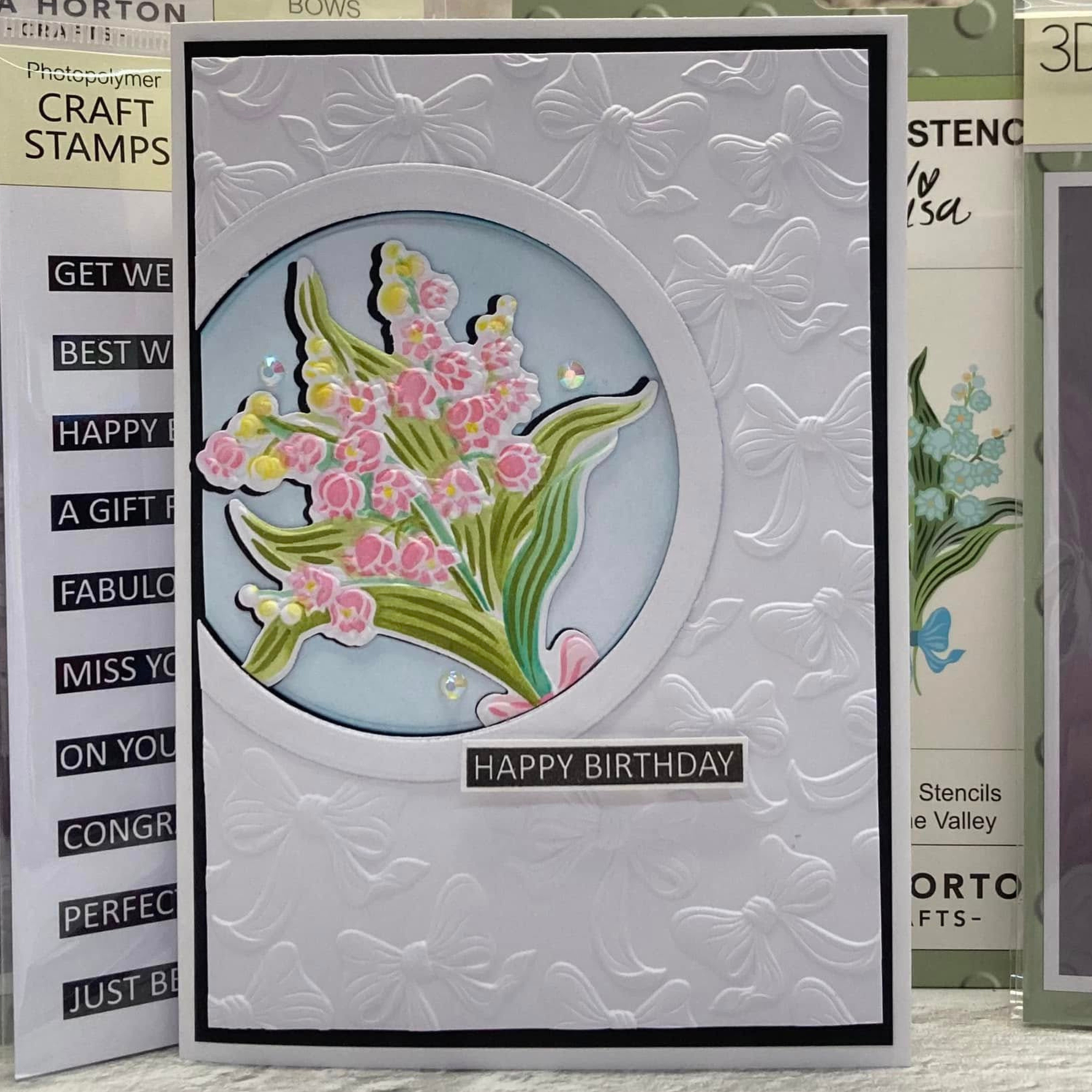 Lisa Horton Crafts Lily of the Valley A6 Layering Stencil