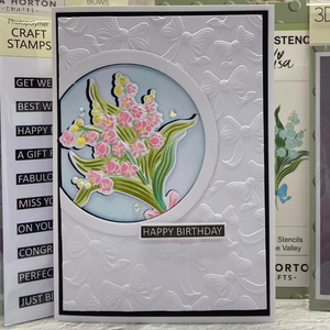 Lisa Horton Crafts Lily of the Valley A6 Layering Stencil