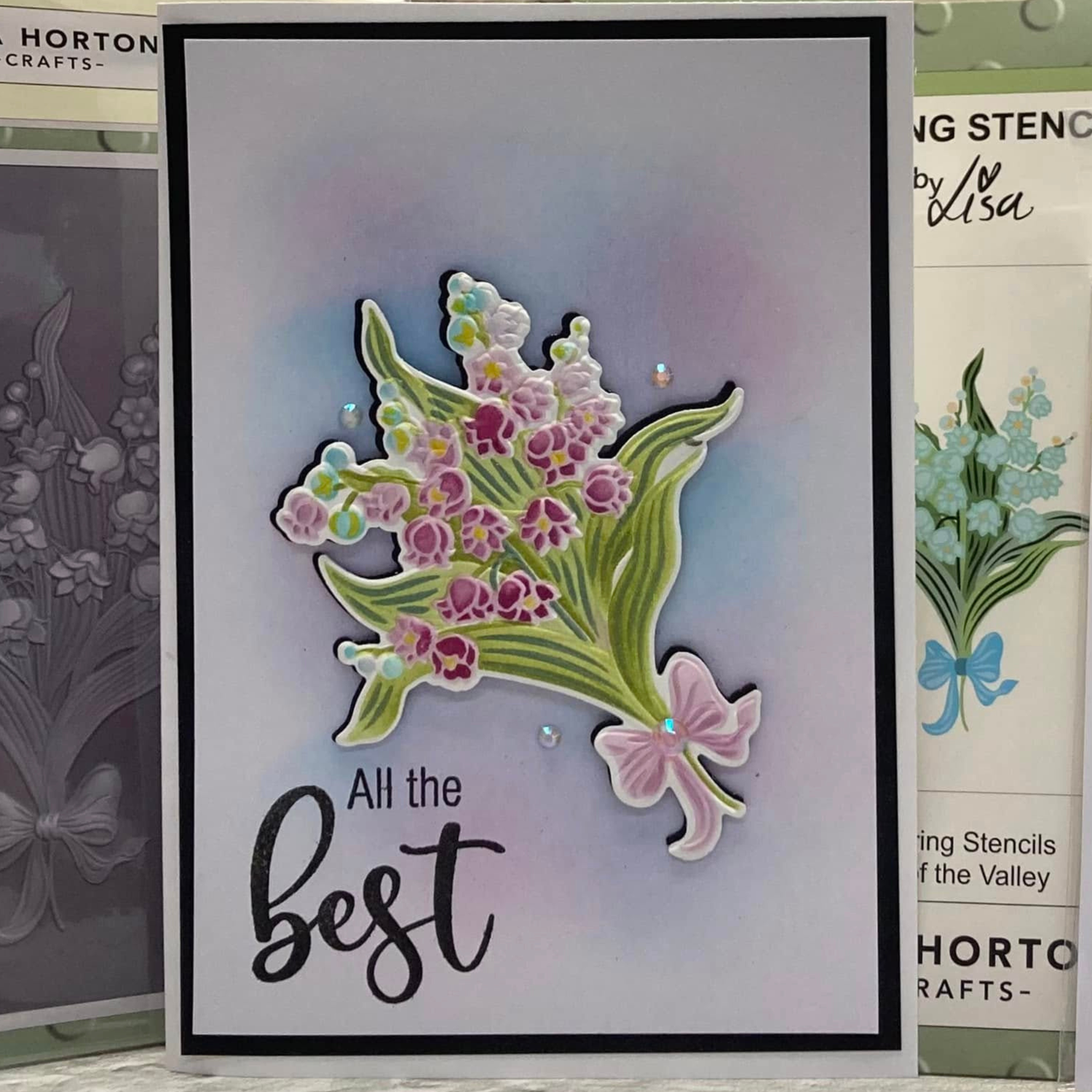 Lisa Horton Crafts Lily of the Valley A6 Layering Stencil
