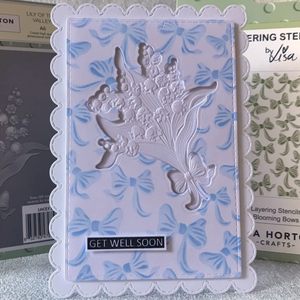Lisa Horton Crafts Lily of the Valley A6 Layering Stencil