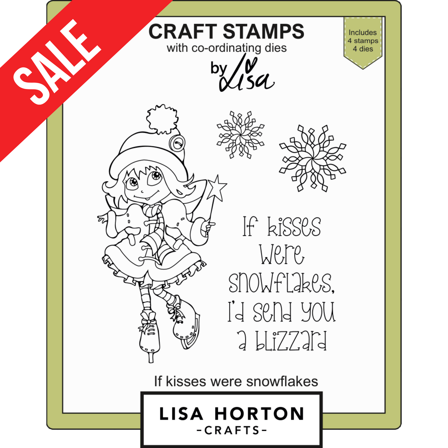 If Kisses Were Snowflakes Stamps and Dies