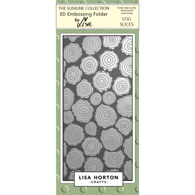 Lisa Horton Crafts Log Slices DL 3D Embossing Folder
