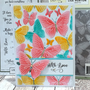 Lisa Horton Crafts Mariposa 5" x 7" Layering Stencils