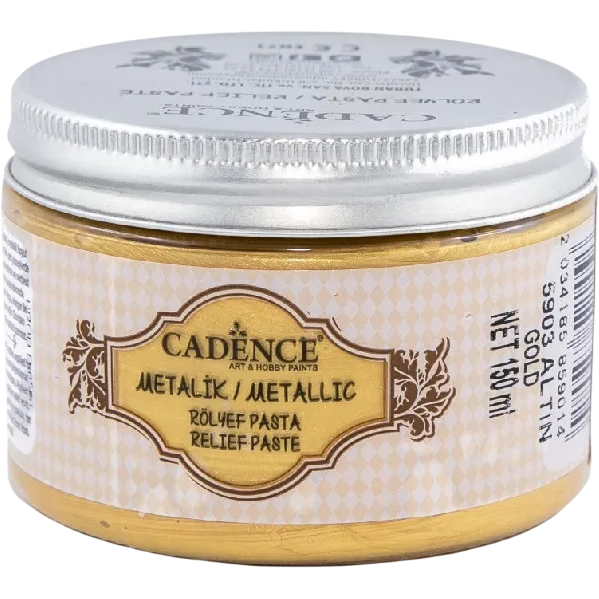 Cadence Metallic Relief Paste – Gold 150ml