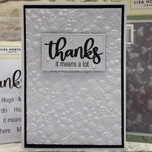 Lisa Horton Crafts Mini Blooms Lily of the Valley Background 5" x 7" Layering Stencil