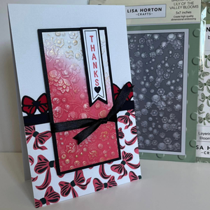 Lisa Horton Crafts Mini Blooms Lily of the Valley Background 5" x 7" Layering Stencil