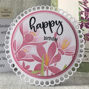 Lisa Horton Crafts Mini Sentiments - Happy