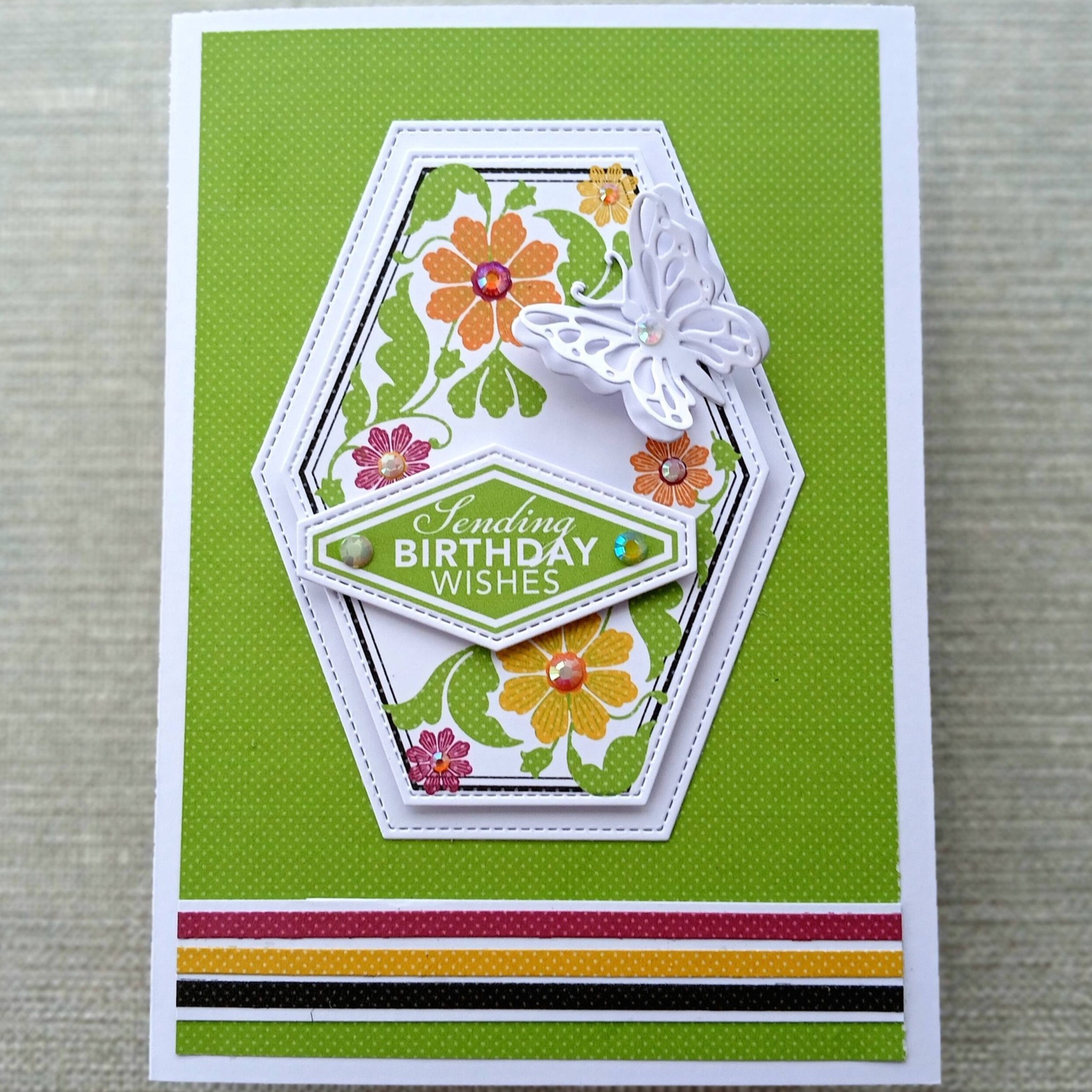 Lisa Horton Crafts Fundamentals Die Set - Nested Tall Hexagons (8 Dies)