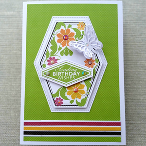 Lisa Horton Crafts Fundamentals Die Set - Nested Tall Hexagons (8 Dies)