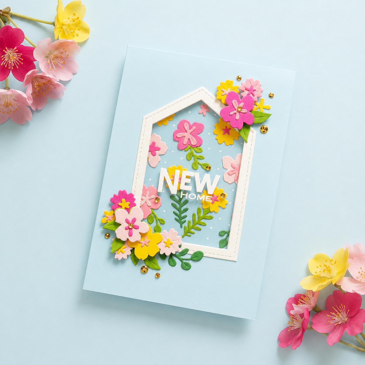 The Studio Collection Ombré Florals Layering Stencils & Die Set