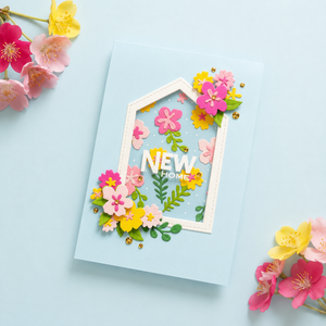 The Studio Collection Ombré Florals Layering Stencils & Die Set