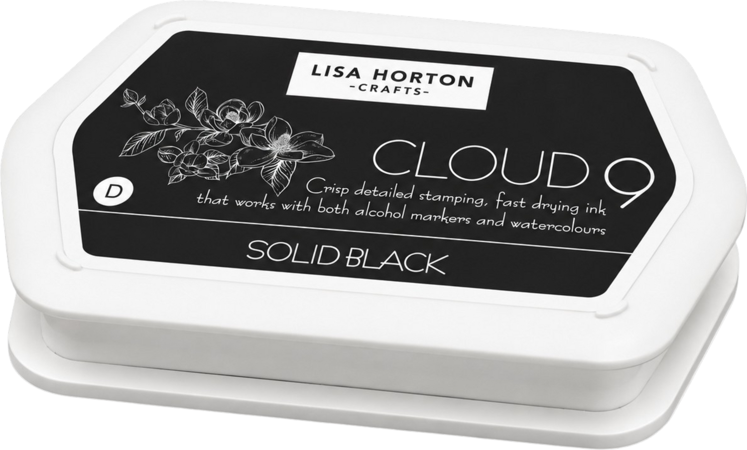 Solid Black Dye Based Ink Pad - Water Resistant