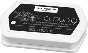 Solid Black Dye Based Ink Pad - Water Resistant