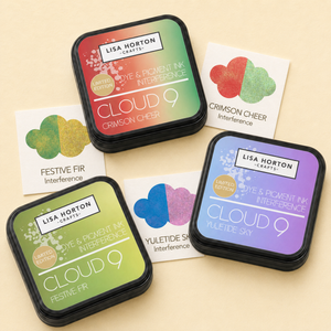 Set of 3 Limited Edition Interference Ink Pads - Christmas Cheer, Festive Fir and Yuletide Sky
