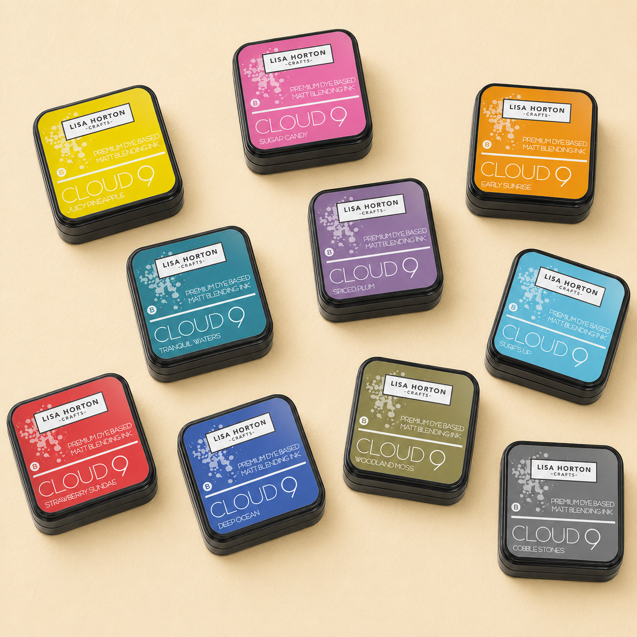 Cloud 9 Matt Blending Ink Pad Complete Collection - Release 1 (10 colours)