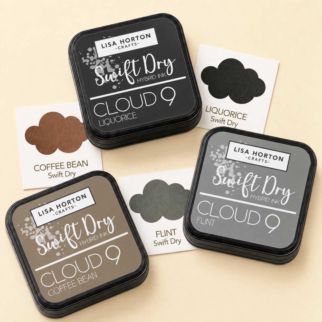Cloud 9 Swift Dry Hybrid Ink Pad Bundle - 3 Ink Pads