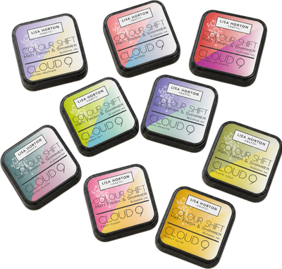 Cloud 9 Matt Blending Colour Shift Ink Pad Collection – 9 Pads