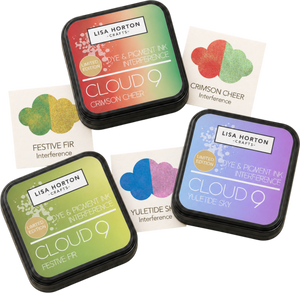 Set of 3 Limited Edition Interference Ink Pads - Christmas Cheer, Festive Fir and Yuletide Sky