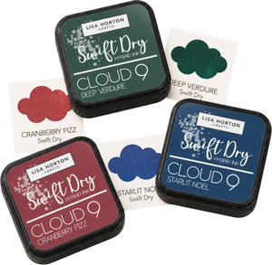 Swift Dry Hybrid Ink Pad Trio - Starlit Noel, Cranberry Fizz & Deep Verdure