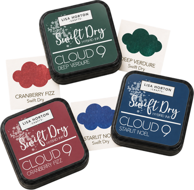 Swift Dry Hybrid Ink Pad Trio - Starlit Noel, Cranberry Fizz & Deep Verdure