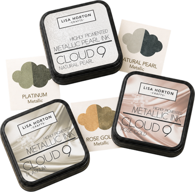 Alchemist Ink Pad Trio - Natural Pearl, Platinum & Rose Gold