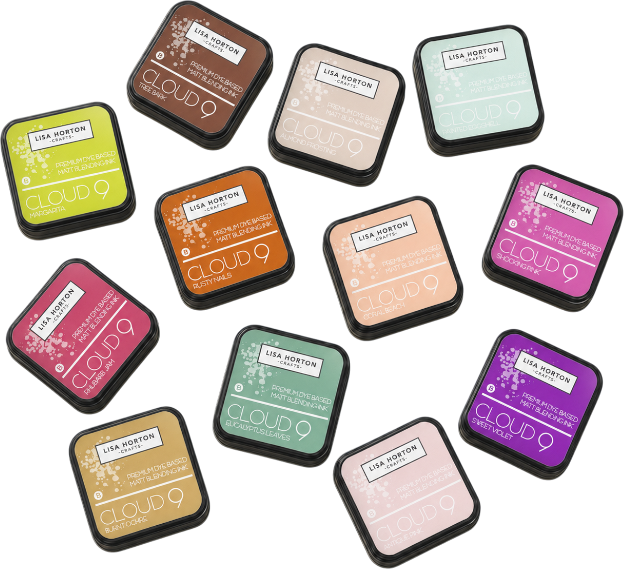 Cloud 9 Matt Blending Ink Pad Complete Collection - Release 2 (12 colours)