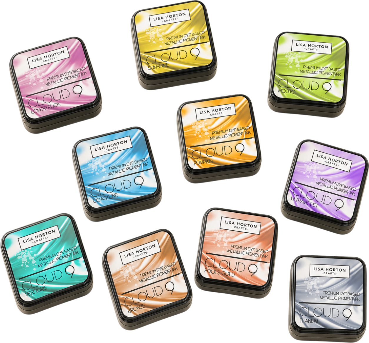 Cloud 9 Metallic Ink Pad Complete Collection - Release 1 (10 colours)