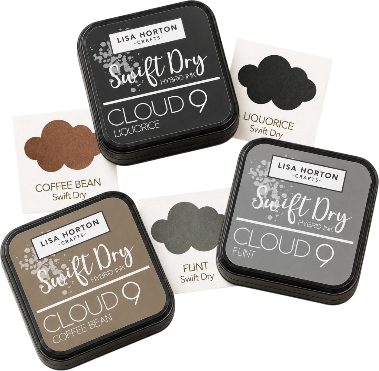 Cloud 9 Swift Dry Hybrid Ink Pad Bundle - 3 Ink Pads