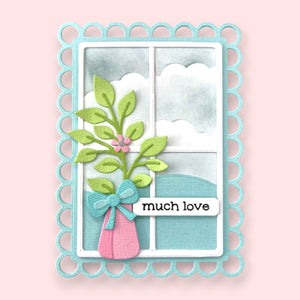 Spellbinders x Lisa Horton Crafts Open Lace Frame and Landscape Dies