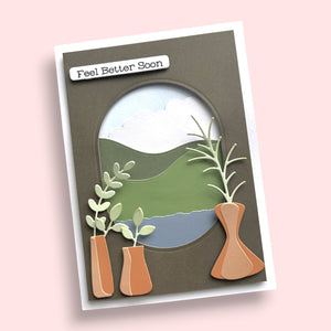 Spellbinders x Lisa Horton Crafts Open Lace Frame and Landscape Dies