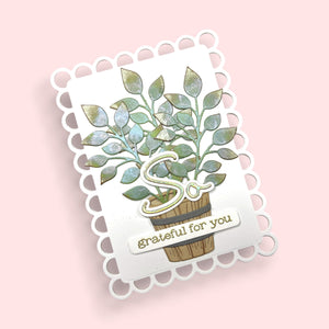 Spellbinders x Lisa Horton Crafts Open Lace Frame and Landscape Dies