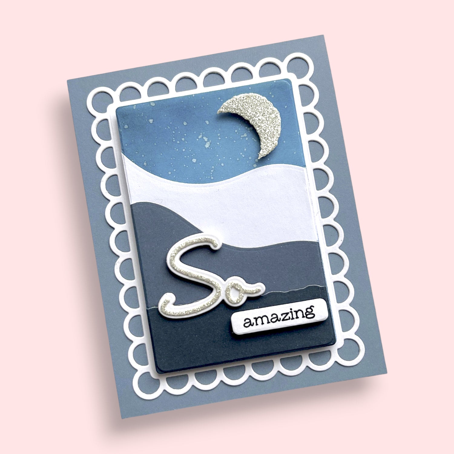 Spellbinders x Lisa Horton Crafts Open Lace Frame and Landscape Dies