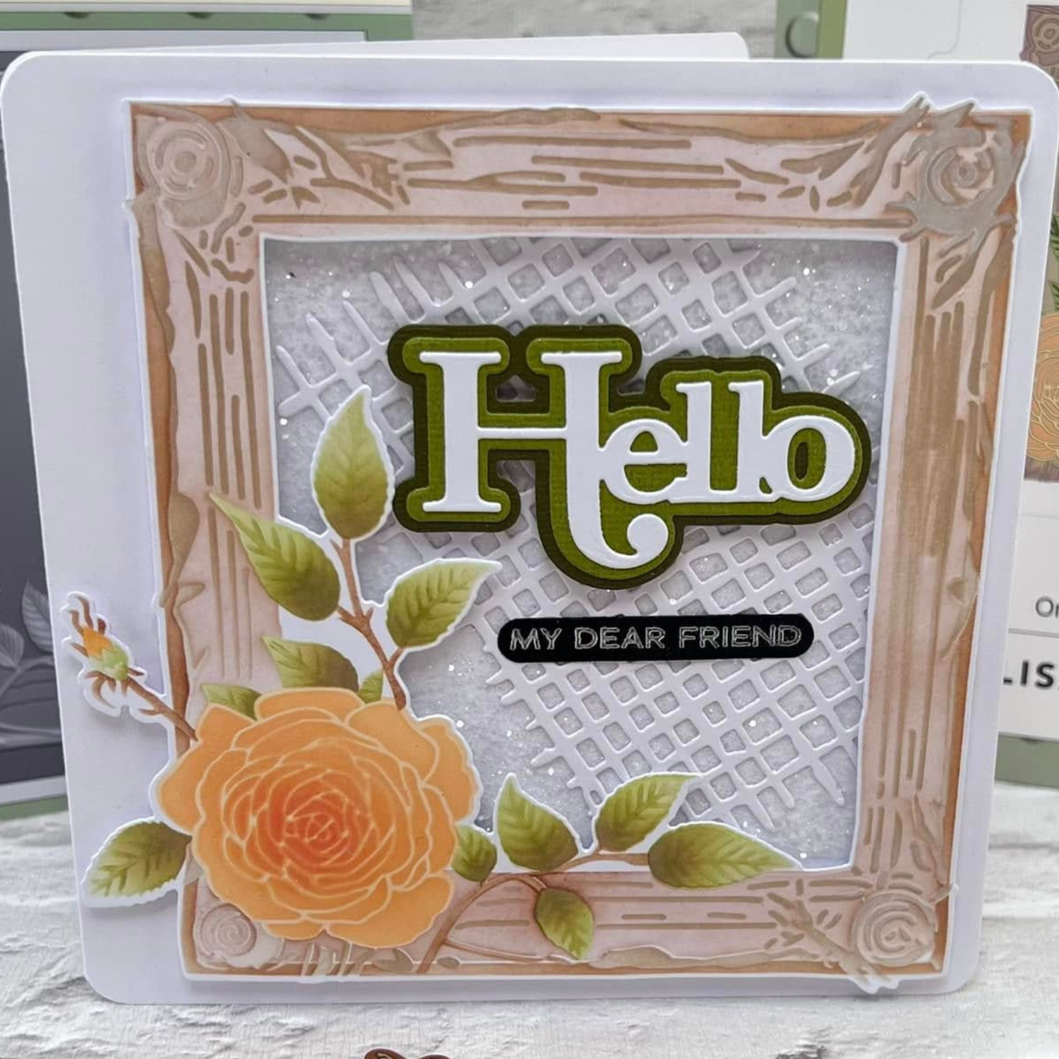 Ornate Framed Rose 6