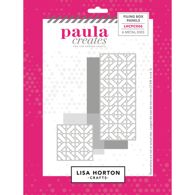 Paula Creates for Lisa Horton Crafts Die Set - Filing Box Panels