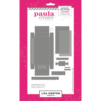Paula Creates for Lisa Horton Crafts Box Die Set - Slimline Frame Box