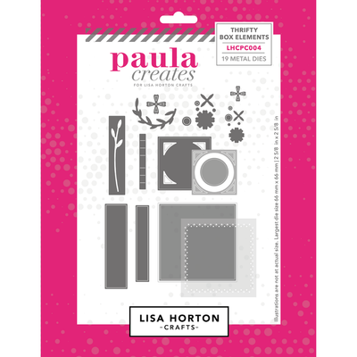 Paula Creates for Lisa Horton Crafts Thrifty Box Elements Die Set