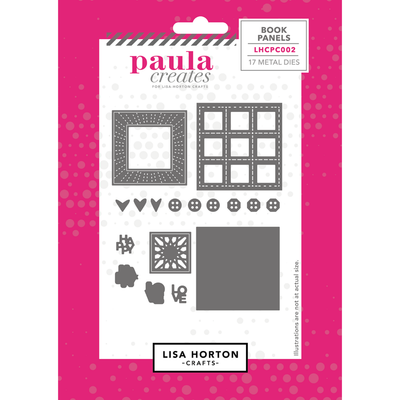 Paula Creates for Lisa Horton Crafts Treasure Book Panels Die Set