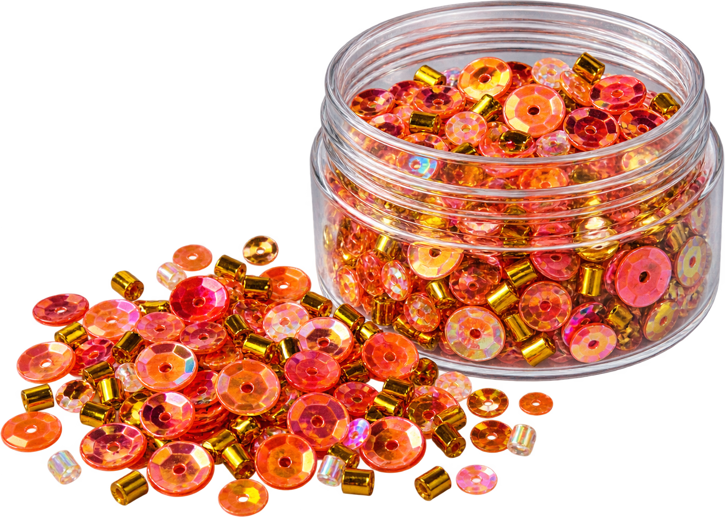 Picket Fence Studios 1 oz Embellishment Jar - Peach Bellini