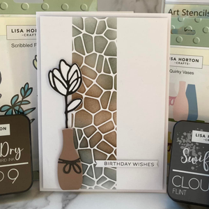 Lisa Horton Crafts A5 Pebbles Stencil