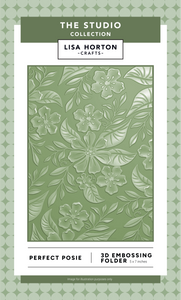Lisa Horton Crafts Perfect Posie 5” x 7” 3D Embossing Folder | The Studio