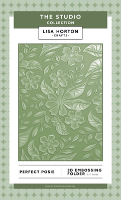 Lisa Horton Crafts Perfect Posie 5” x 7” 3D Embossing Folder | The Studio