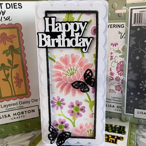 Lisa Horton Crafts Petal Flourish Background DL Layering Stencils