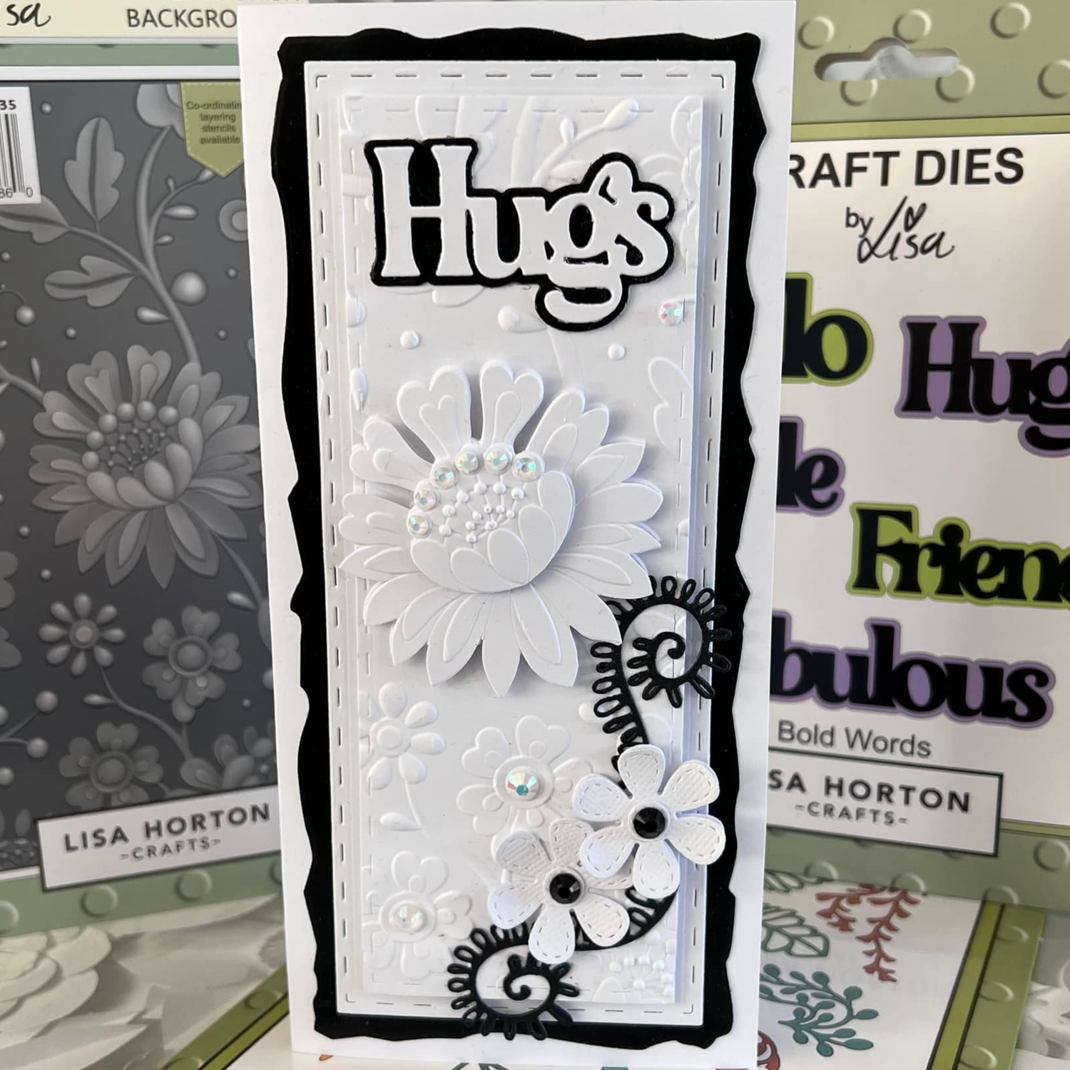 Lisa Horton Crafts Petal Flourish Background DL Layering Stencils