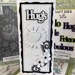 Lisa Horton Crafts Petal Flourish Background DL Layering Stencils