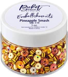Picket Fence Studios 1 oz Embellishment Jar - Pineapple Smash