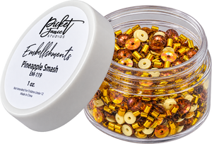 Picket Fence Studios 1 oz Embellishment Jar - Pineapple Smash