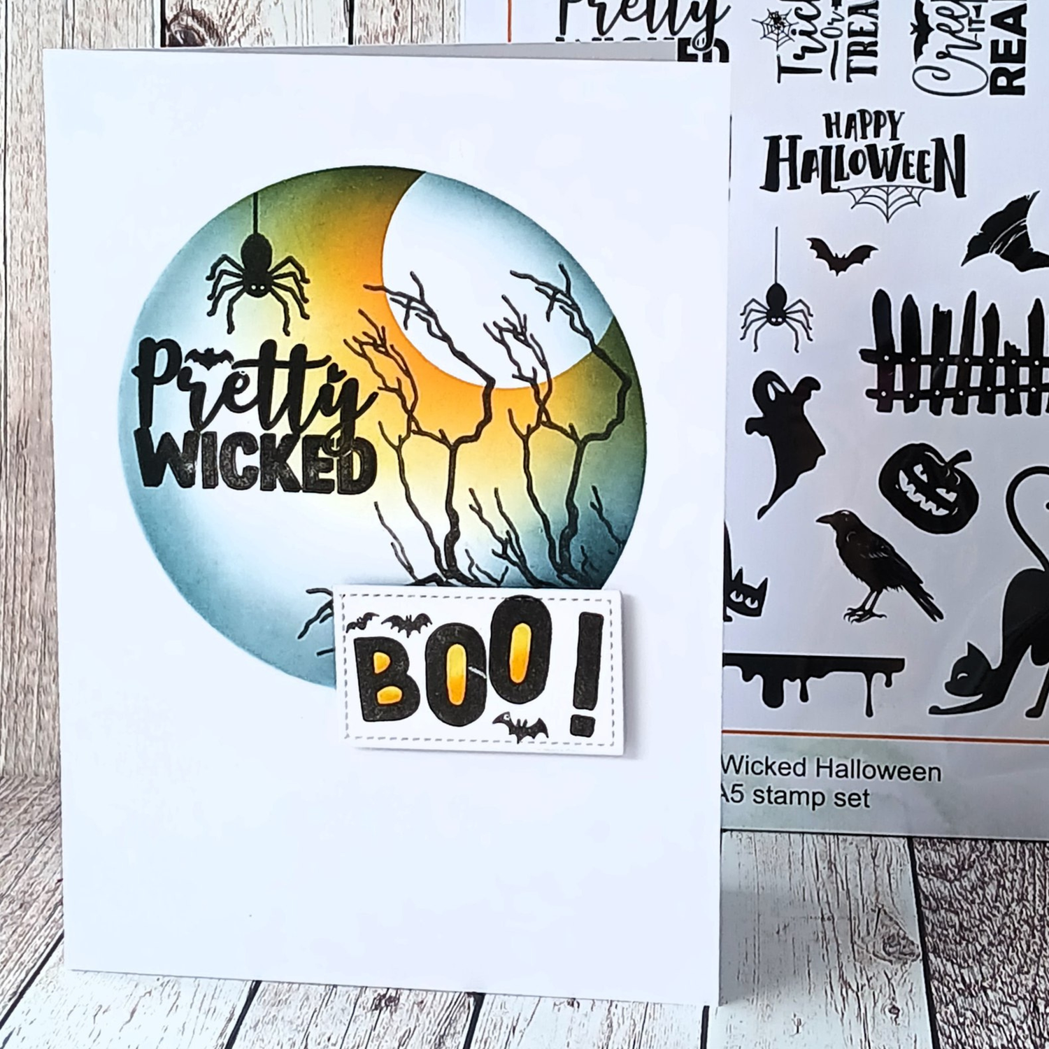 Lisa Horton Crafts Pretty Wicked Halloween A5 Stamp Set