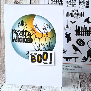 Lisa Horton Crafts Pretty Wicked Halloween A5 Stamp Set
