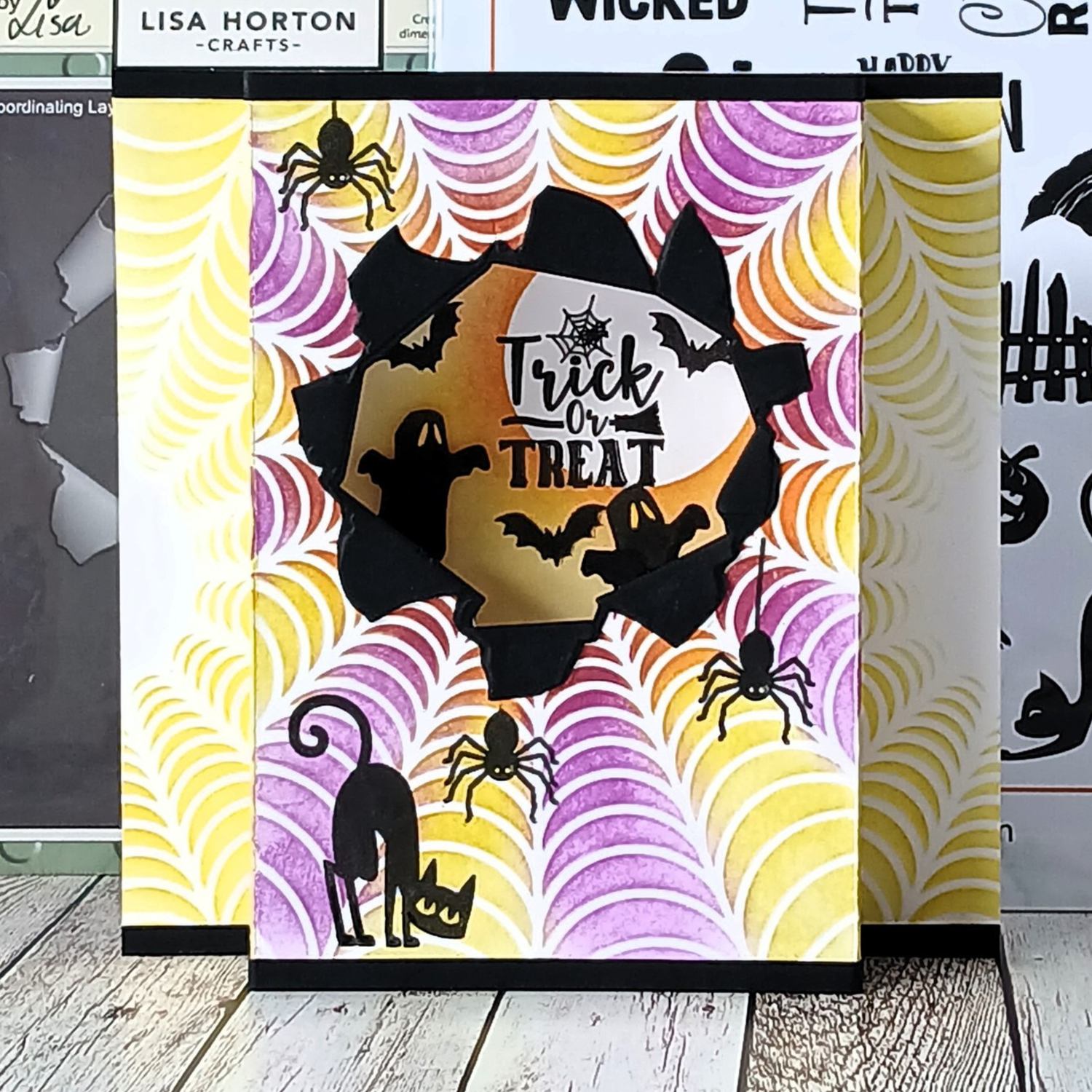 Lisa Horton Crafts Pretty Wicked Halloween A5 Stamp Set